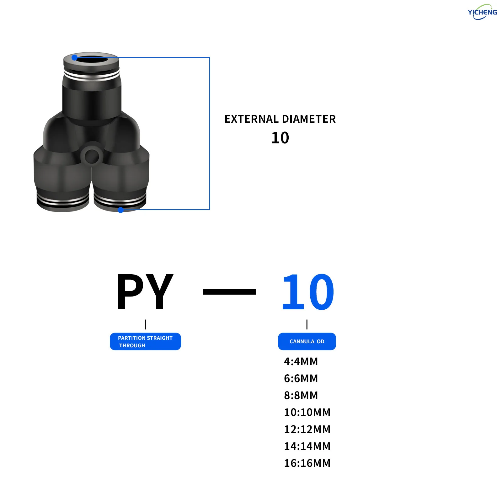 10MM ID Hose Connector Y Split - Push Fit Connector บทวิจารณ์และราคา