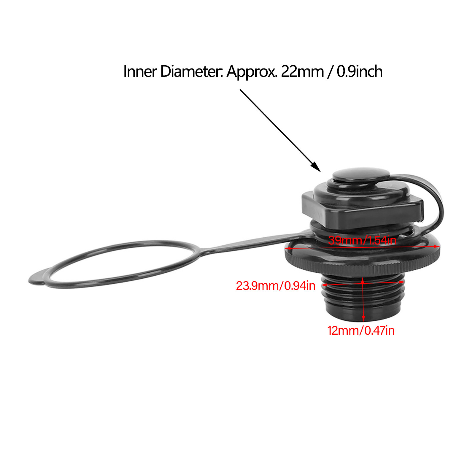 23.9mm Black Plastic Inflatabl - Float Ball Valve บทวิจารณ์และราคา