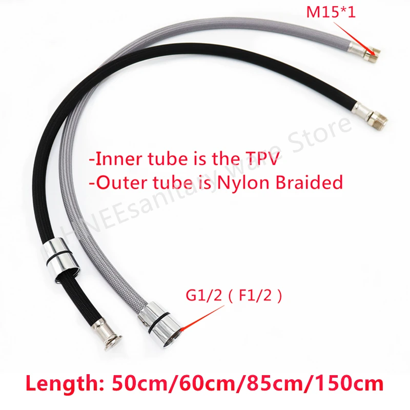 50cm/60cm/85cm/150cm F1/2 M15* - Flexible Hose Braided บทวิจารณ์และราคา