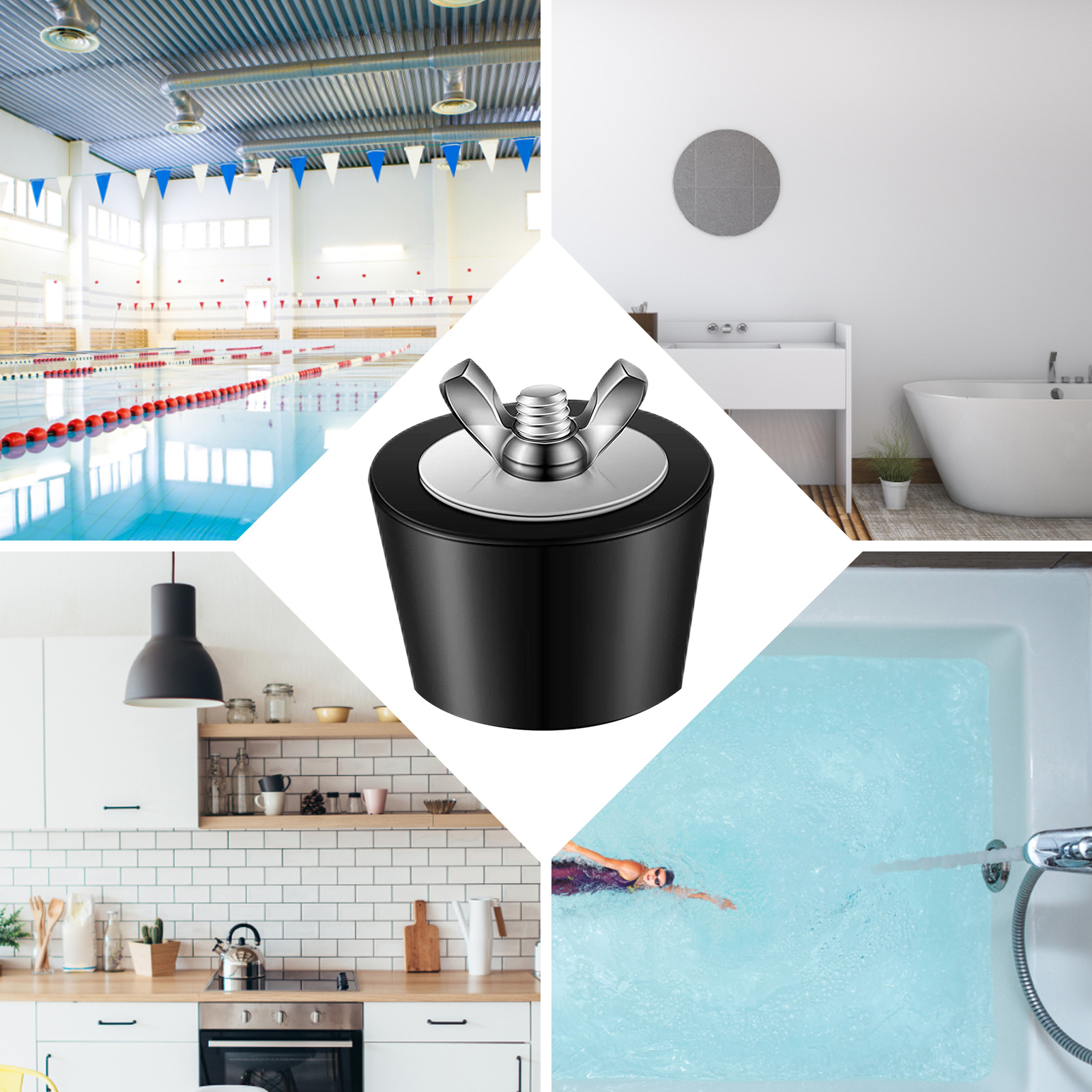 Rubber Winter Antifreeze Pool  - Drain Pipe Clip บทวิจารณ์และราคา
