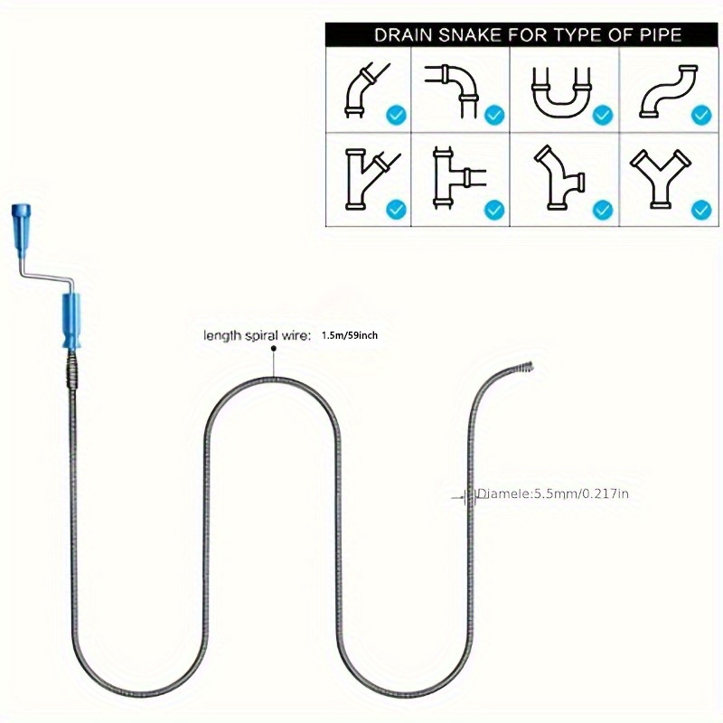 Telescopic Handle Flexible Ste - Drain Snake Flexible บทวิจารณ์และราคา