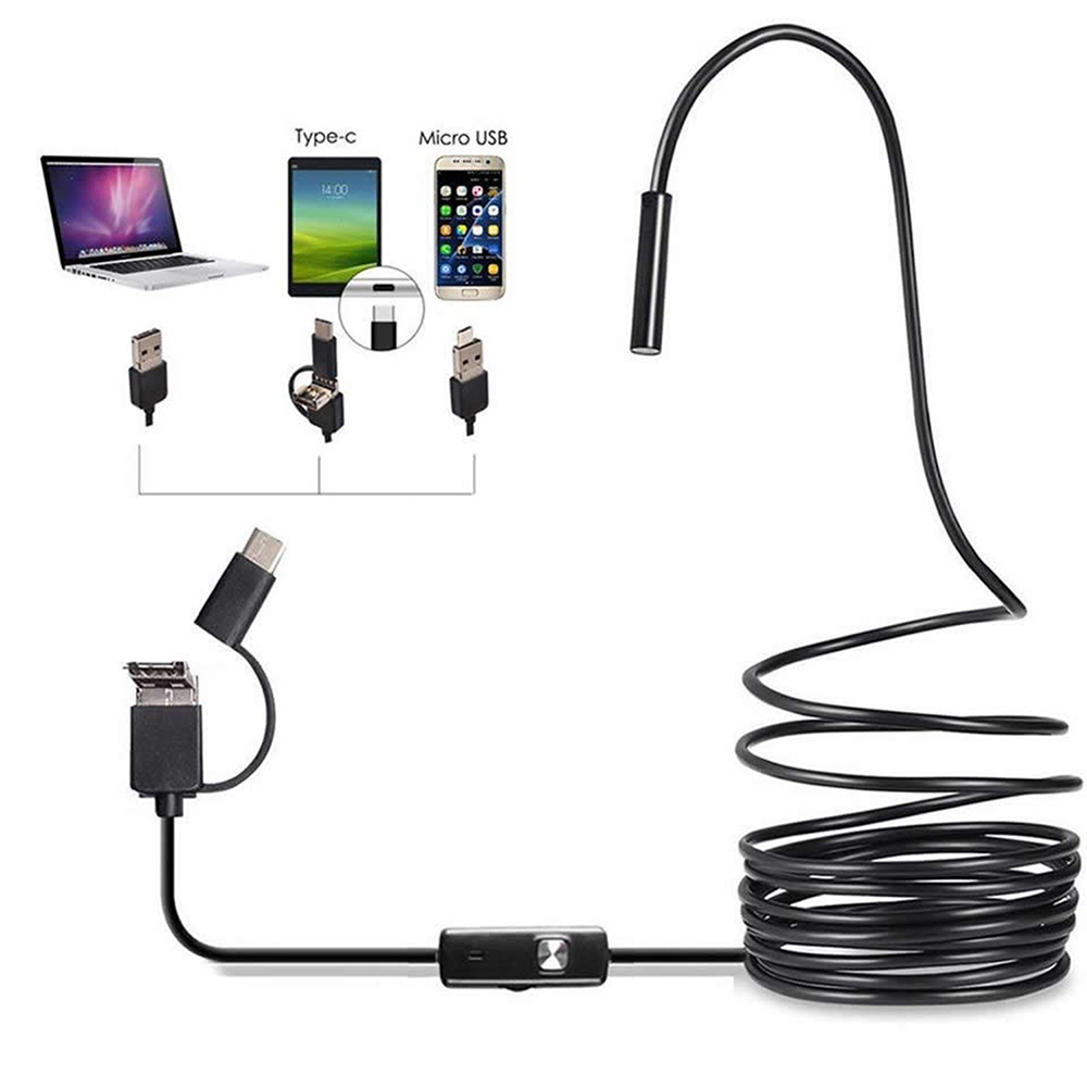 6 LED Light 7mm 1M  Endoscope  - Drain Snake Flexible บทวิจารณ์และราคา