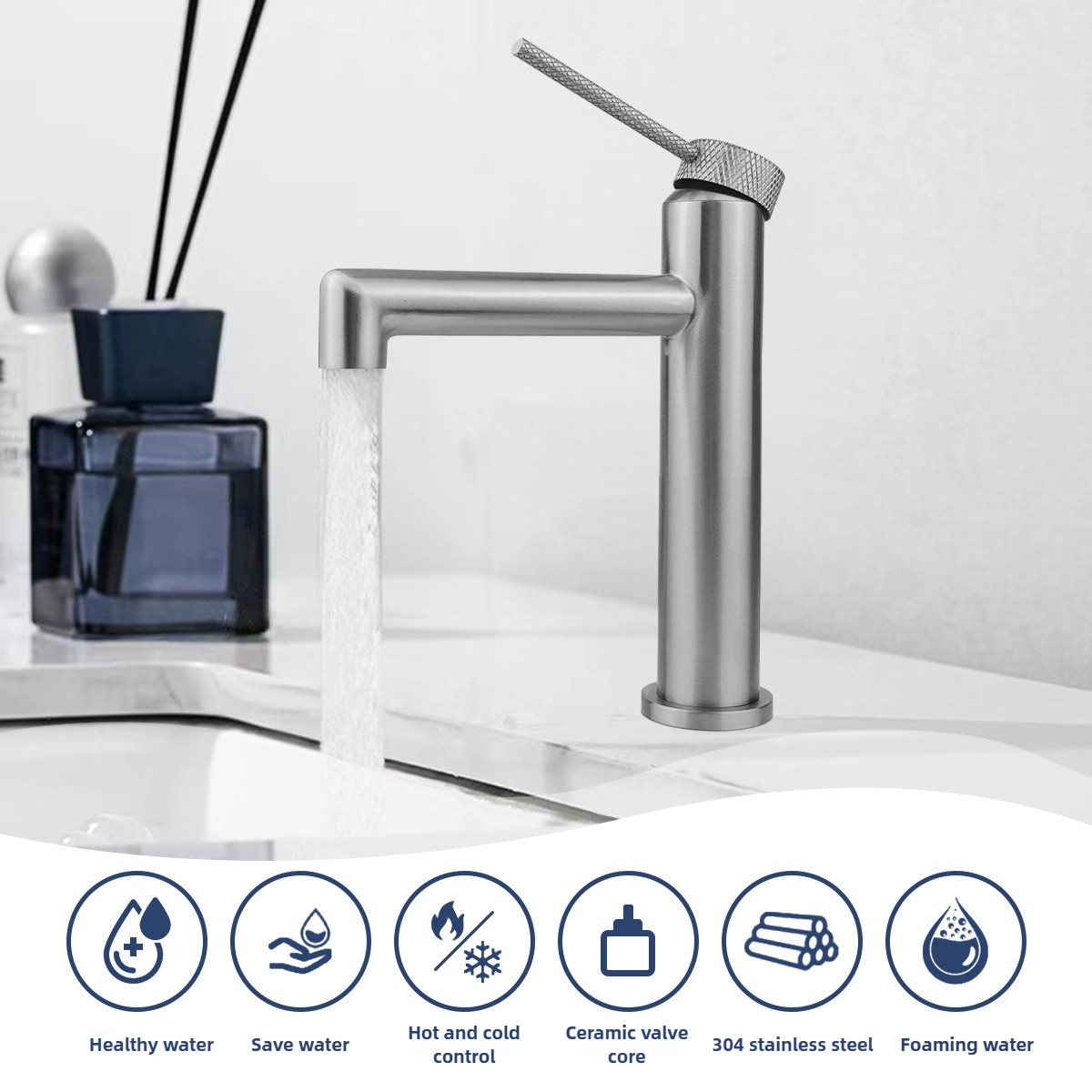 Bathroom Basin Faucet Hot And  - Basin Mixer Cartridge บทวิจารณ์และราคา
