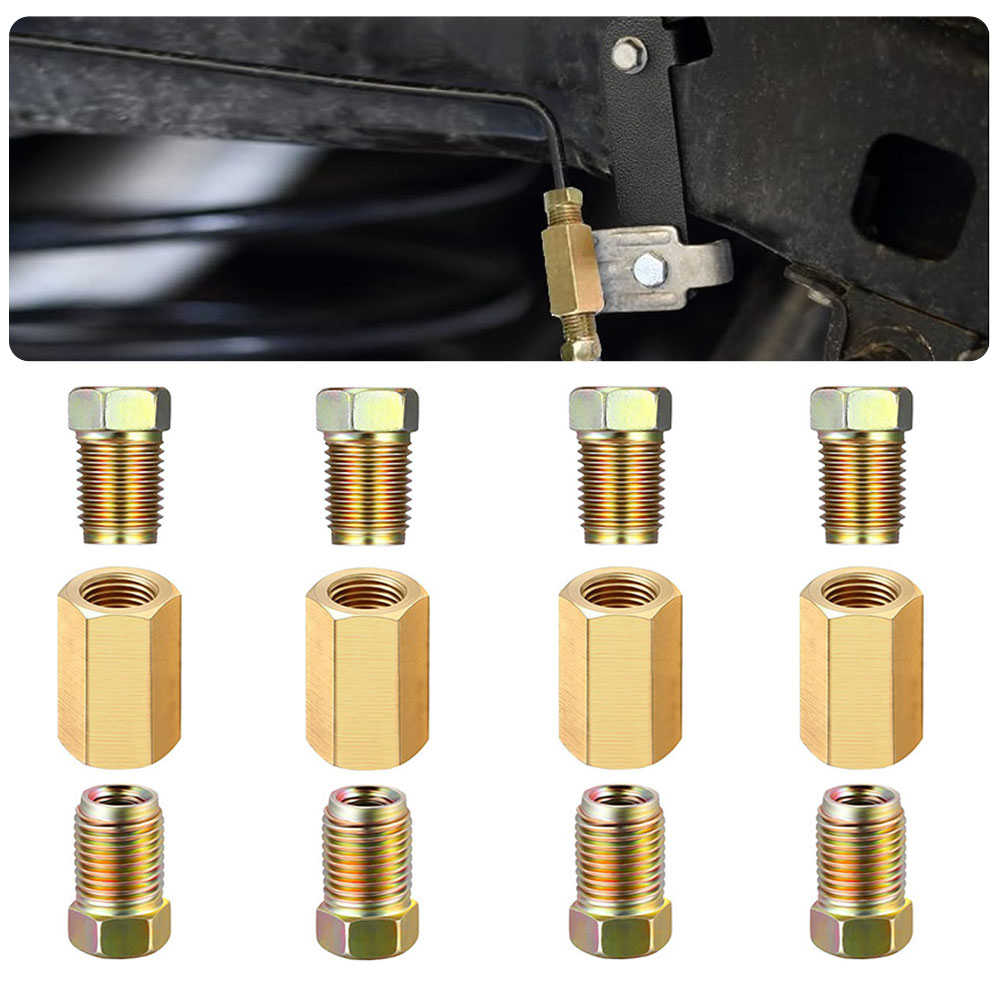 12pcs 3/16 (3/8-24 Inverted) B - Compression Fitting Brass บทวิจารณ์และราคา
