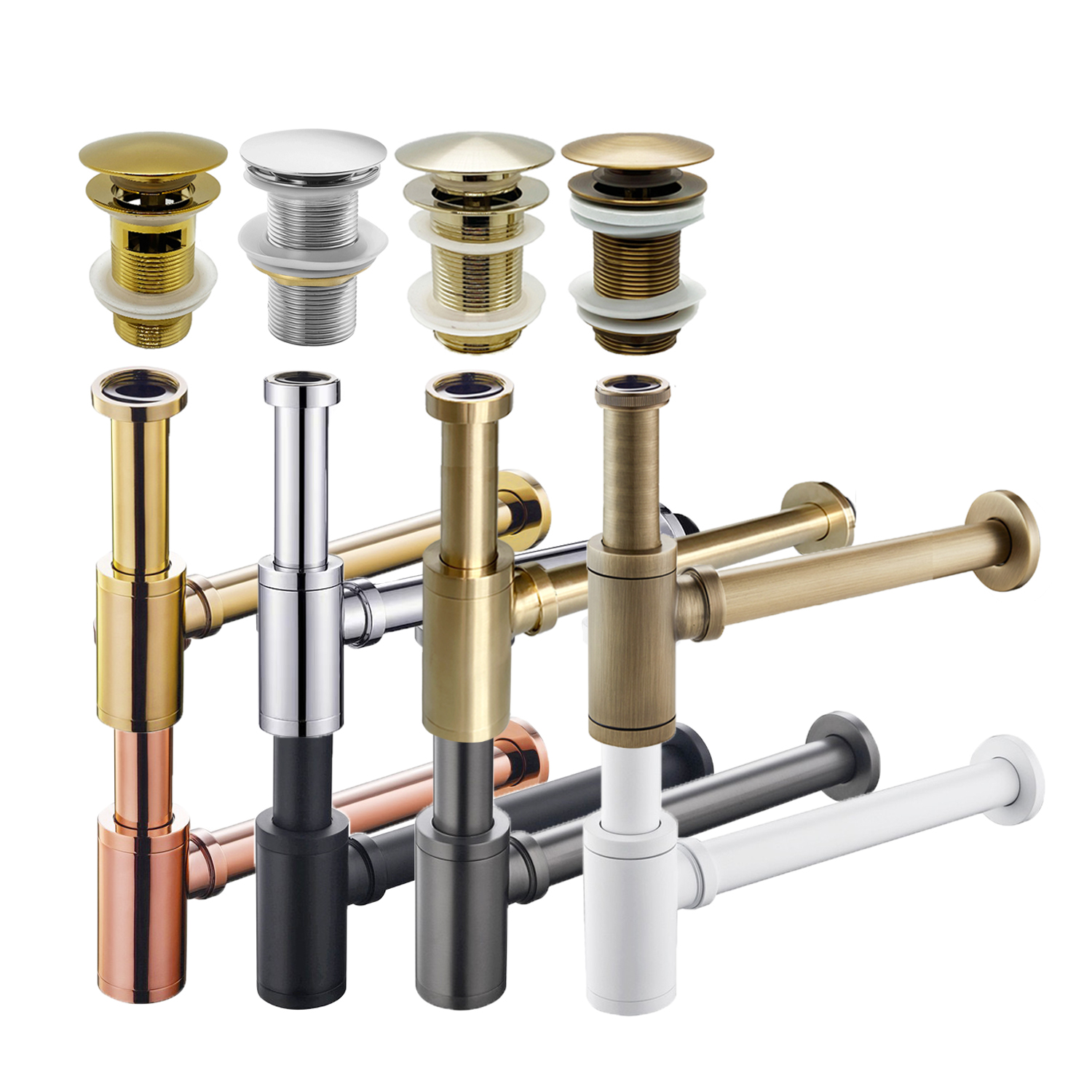 Bathroom Sink Bottle Trap Wash - Drain Pipe Clip บทวิจารณ์และราคา