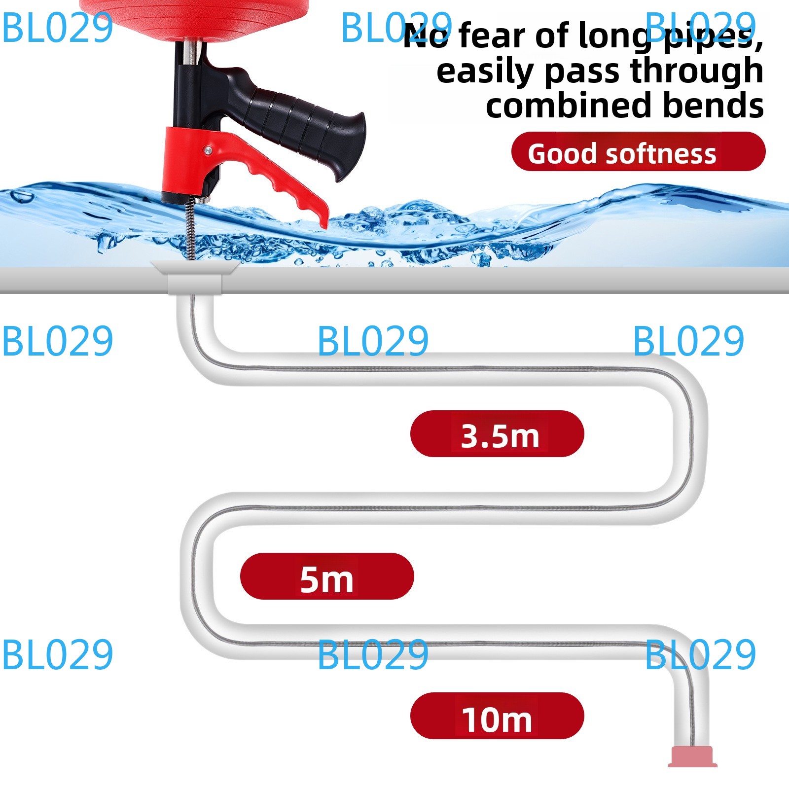 Professional Drain Snake Auger - Drain Snake Flexible บทวิจารณ์และราคา