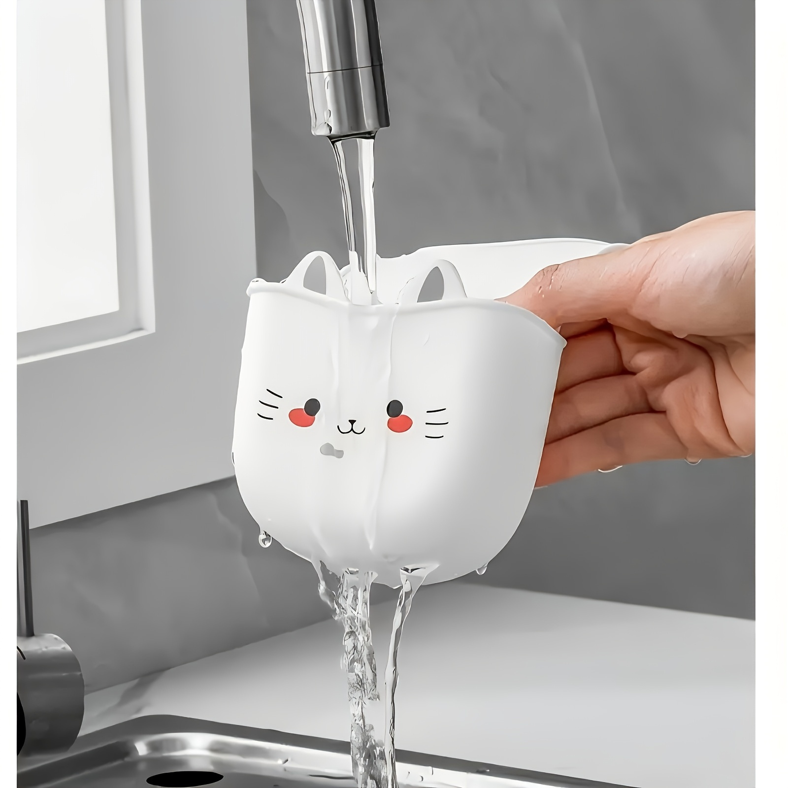 Cartoon Cat Basket Soft Buckle - Silicone Tap Washer บทวิจารณ์และราคา