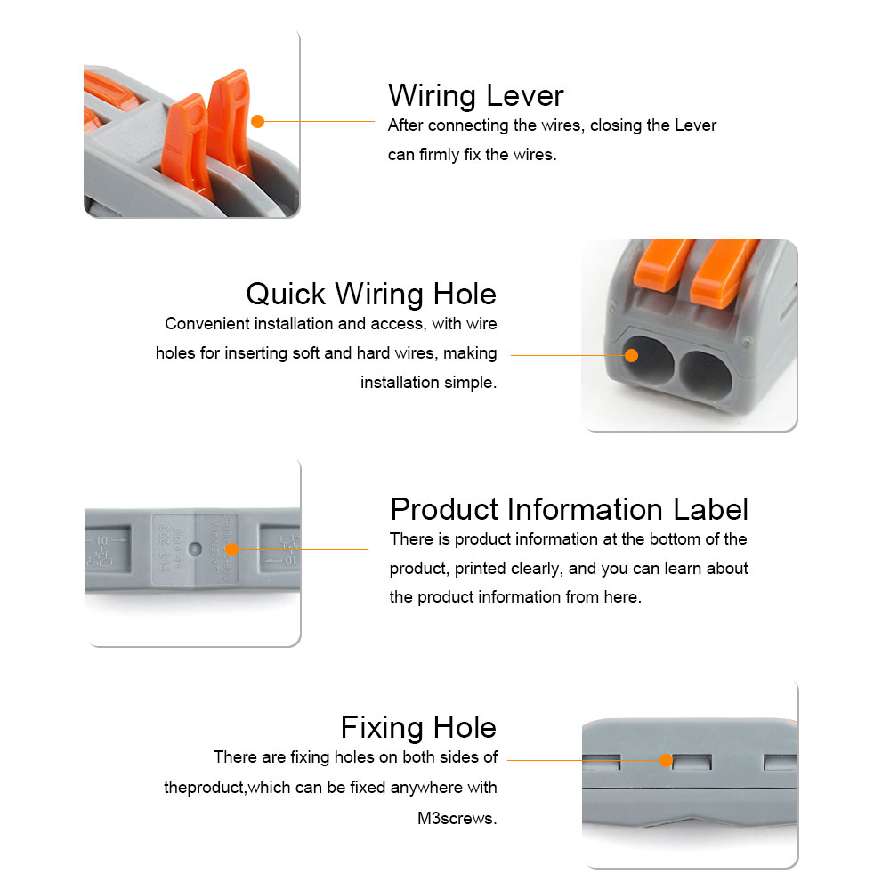 DIY GO 22PCS Lever Wire Connec - Push Fit Connector บทวิจารณ์และราคา