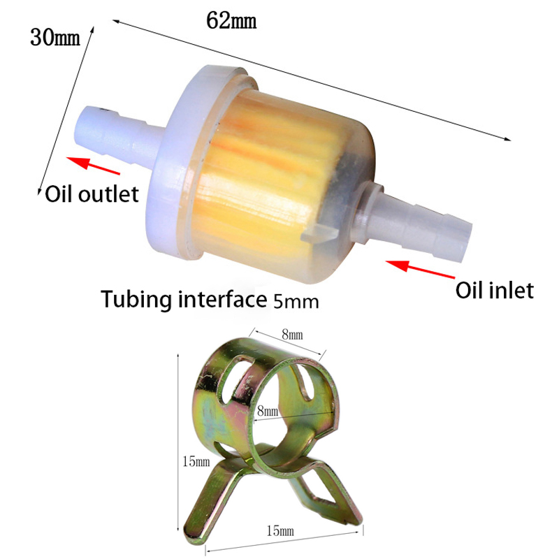 1Set Fuel Petrol Inline Hose P - Plastic Pipe Clip บทวิจารณ์และราคา