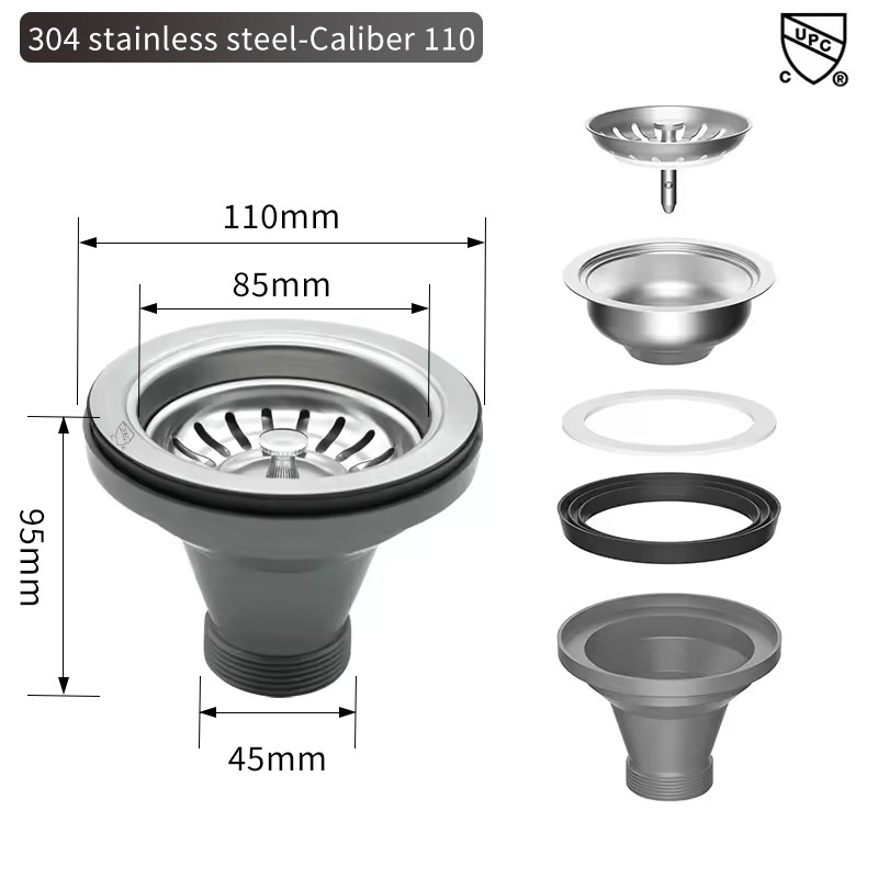 Sink Filter American Cup Kitch - Overflow Pipe Clip บทวิจารณ์และราคา