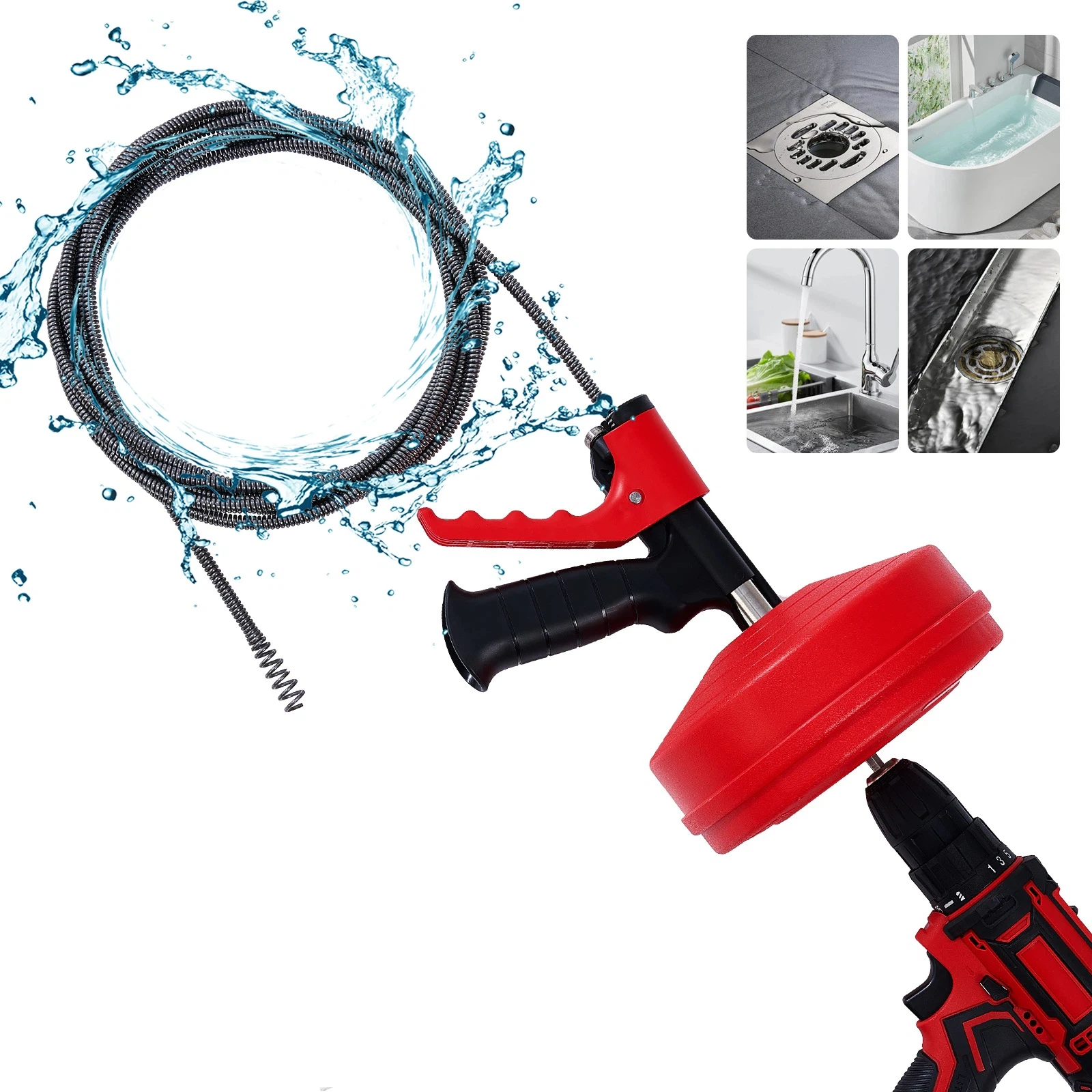 Professional Drain Snake Auger - Drain Snake Flexible บทวิจารณ์และราคา