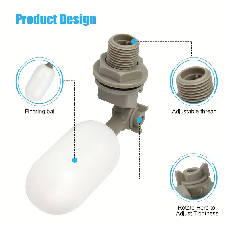 4Pcs Farm Cattle Plastic Water - Float Ball Valve บทวิจารณ์และราคา