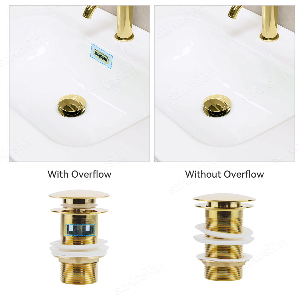 Bathroom Sink Stopper Washbasi - Overflow Pipe Clip บทวิจารณ์และราคา