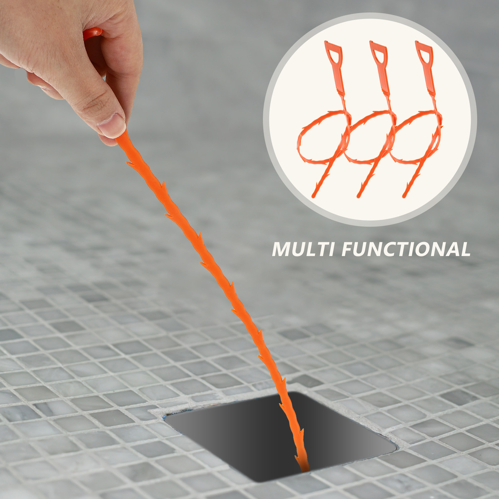 3Pcs ABS Drain Clog Remover To - Drain Snake Flexible บทวิจารณ์และราคา
