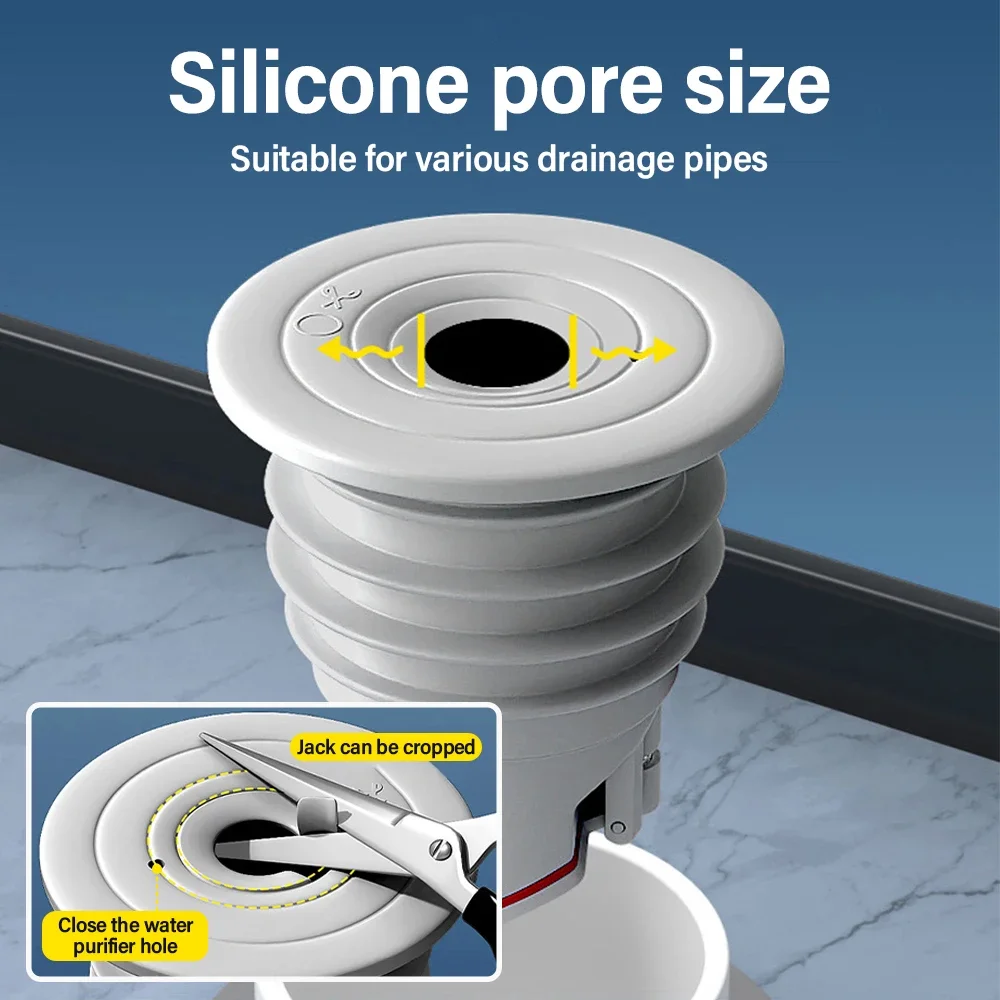 70-75mm Silicone Drains Kitche - Drain Pipe Clip บทวิจารณ์และราคา