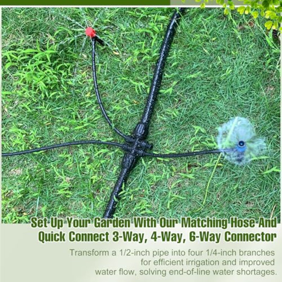 100FT 1/2 Inch Drip Irrigation - Push Fit Connector บทวิจารณ์และราคา