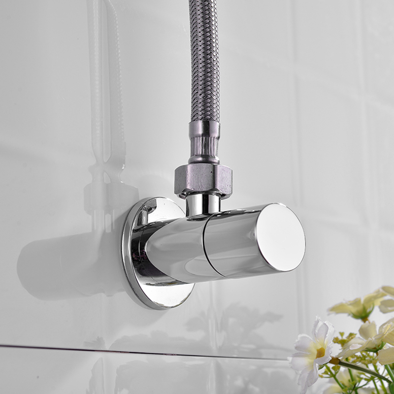 Brass Angle Valve Chrome Black - Toilet Fill Valve บทวิจารณ์และราคา