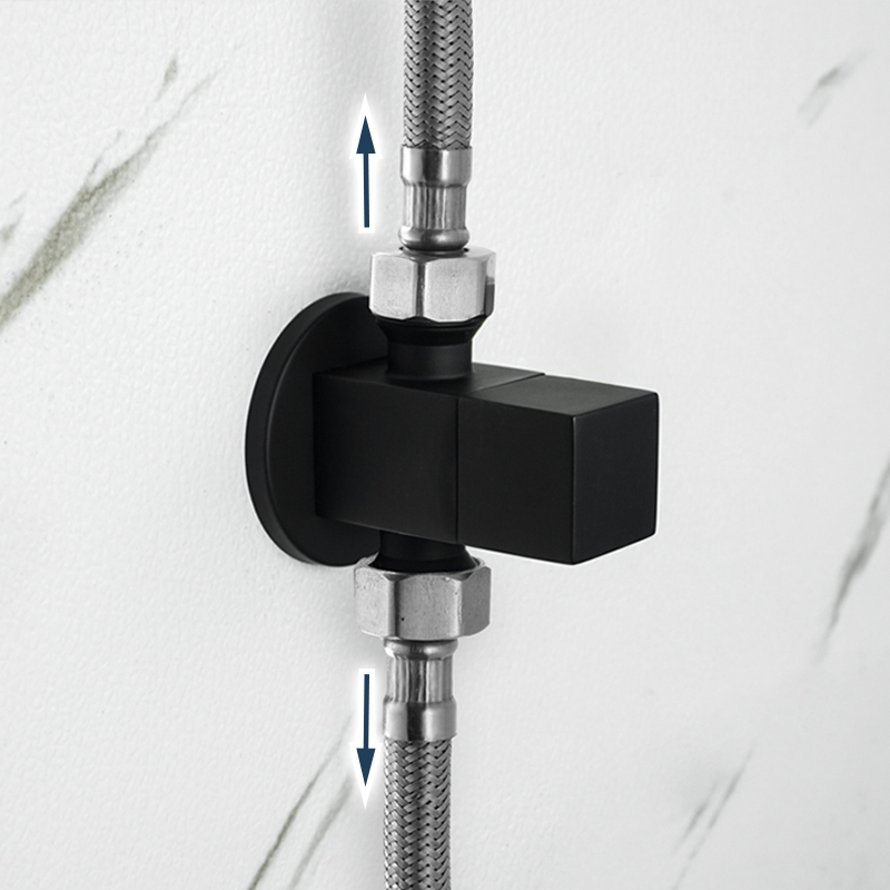 Brass Angle Valve Chrome Black - Toilet Fill Valve บทวิจารณ์และราคา